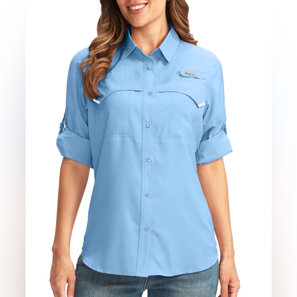 NWT Pudolla Women’s UPF 50+ Long Sleeve Hiking/Fishing Shirt‎ - XS